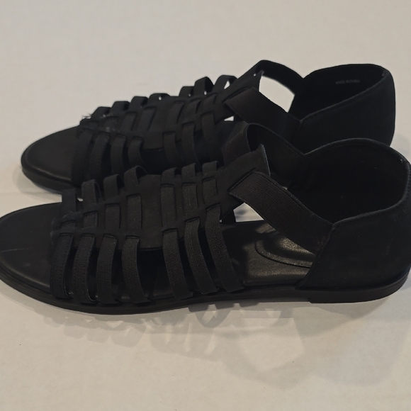 Eileen Fisher Stylish Black Gladiator Sandals 6.5 Black - Picture 3 of 10
